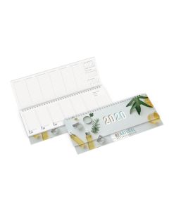 Recycling Tisch-Querkalender Compact als Terminkalender mit Firmenwerbung bedrucken