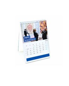 Tischkalender Hochformat mit Karton-Aufsteller jeder Monat individuell bedrucken