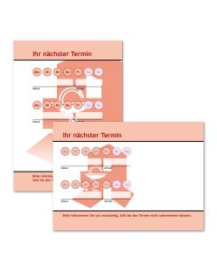 Terminzettel Apotheke mit Logo als Terminblock A7, 50 Blatt (ab 50 Stück)