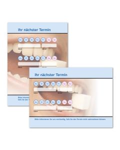 Terminzettel: Zahnarzt Zucker als Terminblock A7, 50 Blatt (ab 50 Stück)