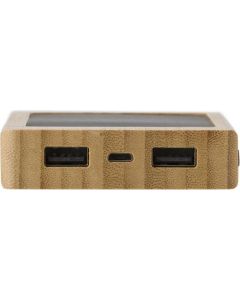 Solar-Powerbank aus Bambus Joan