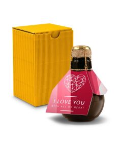 Kleinste Sektflasche der Welt! I love u — Inklusive Geschenkkarton, 125 ml