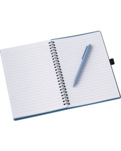Notizbuch und Kugelschreiber aus Weizenstroh Massimo