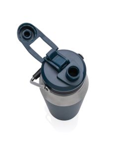 1L Vakuum StainlessSteel Flasche mit Dual-Deckel-Funktion