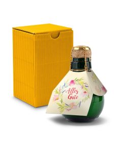 Kleinste Sektflasche der Welt! Alles Gute — Inklusive Geschenkkarton, 125 ml