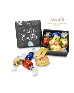 Lindt Osternest - Goldhase und 3 Lindor Mini-Eier, auch in individueller Schachtel