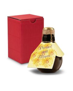 Kleinste Sektflasche der Welt! Diesmal statt Blumen — Inklusive Geschenkkarton, 125 ml