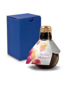 Kleinste Sektflasche der Welt! Herzlichen Glückwunsch — Inklusive Geschenkkarton, 125 ml