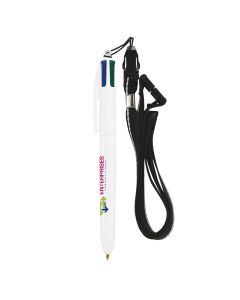 BIC 4 Colours with Lanyard Kugelschreiber (ab 250 Stück)