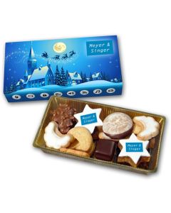 Weihnachtsgebäckmischung mit Logo (ab 150 Stück)