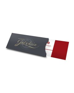 Geschenkgutschein Rot, Kategorie 10 €, große Auswahl an Präsenten, Lifestyle- und Wellnessprodukten