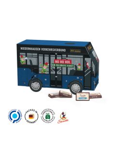 Sarotti Adventskalender Bus bedrucken (ab 256 Stück)