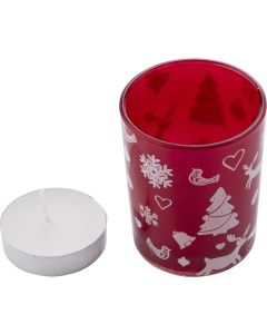 Teelichthalter aus farbigem Glas Kirsten