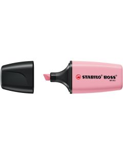 STABILO BOSS MINI Pastel Leuchtmarkierer, rosiges rouge