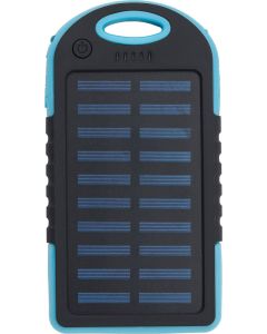 Gummierte ABS Solar-Powerbank Arin