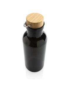 RCS rPET Flasche with Bambusdeckel und Griff
