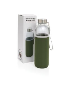 Glasflasche mit Neopren-Sleeve