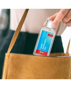 Handreinigungsgel, 50 ml, Body Label (R-PET)