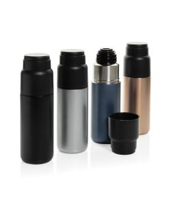 Thermocup RCS – recycelte Thermosflasche mit Becher, 500ml