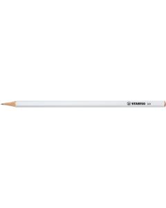 STABILO Grafitstift 6-kant weiß