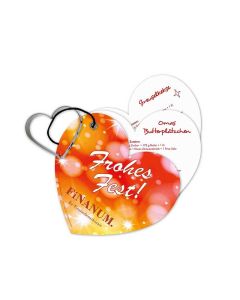 Backförmchen mit Rezeptblock Weihnachtsherz