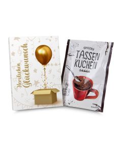 Tassenkuchen Schokolade 70 g, Herzlichen Glückwunsch