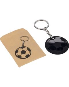 Schlüsselanhänger in Form eines Fußballs aus recyceltem Edelstahl von Ciro