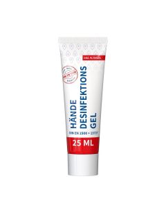 Hände-Desinfektionsgel (DIN EN 1500), 25 ml Tube