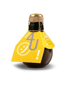 Kleinste Sektflasche der Welt! Only 4 u - Ohne Geschenkkarton, 125 ml