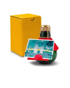 Kleinste Sektflasche der Welt! Visitenkarteneinschub — Inklusive Geschenkkarton, 125 ml