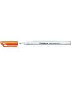 STABILO Universal-Pen permanent Folienschreiber, weiß/orange