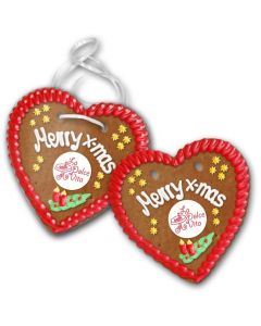 X-mas Lebkuchenherz mit Logo (ab 50 Stück)