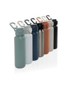 Via RCS Re-Steel Sportflasche mit Verschluss, 600ml