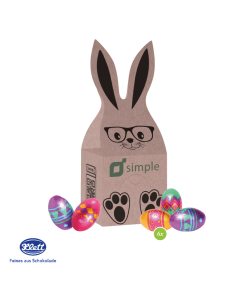 3D Häschen mit Ferrero Rocher Eier individuell bedruckt.