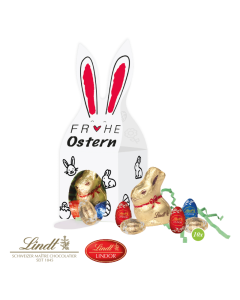 3D Häschen mit Lindt Schokolagenmischung individuell gestalten.