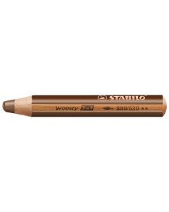 STABILO woody 3 in 1 Farbstift, gebrannte umbra