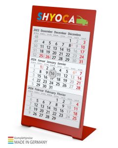 Einblatt-Monatskalender Desktop 3 Color Bestseller (ab 25 Stück)