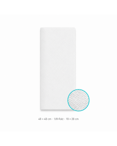 Unbedruckte Airlaid Servietten 40x40 cm 1/8-Falz (ab 21600Stück)