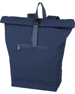 Rolltop-Rucksack Thaddeus aus recyceltem Poly-Baumwollgewebe (330 g/m2)
