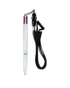 BIC 4 Colours with Lanyard Kugelschreiber (ab 250 Stück)