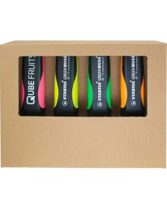 STABILO GREEN BOSS 4er Tisch-Set Leuchtmarkierer