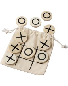 Tic Tac Toe | Holz | Baumwollbeutel