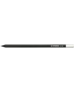 STABILO Grafitstift schwarz mit Metallkapsel