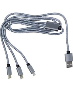 3-in-1 Ladekabel aus Nylon Felix