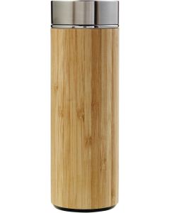 Trinkflasche Yara | Edelstahl und Bambus | 420 ml | Tee-Ei