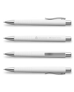 Kugelschreiber Poly Ball Recycling Weiß