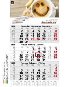 Einblatt-Monatskalender Primus 3 Post A Bestseller (ab 25 Stück)