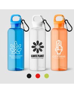 Doli Fahrradflasche mit Schraubverschluss und Karabinerclip aus rPET – 500 ml