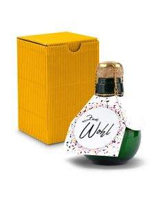 Kleinste Sektflasche der Welt! Zum Wohl — Inklusive Geschenkkarton, 125 ml