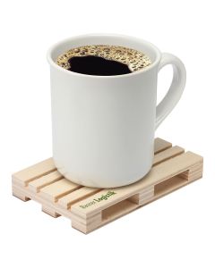 Untersetzer Holz Palette individuell bedrucken (ab 100 Stück)